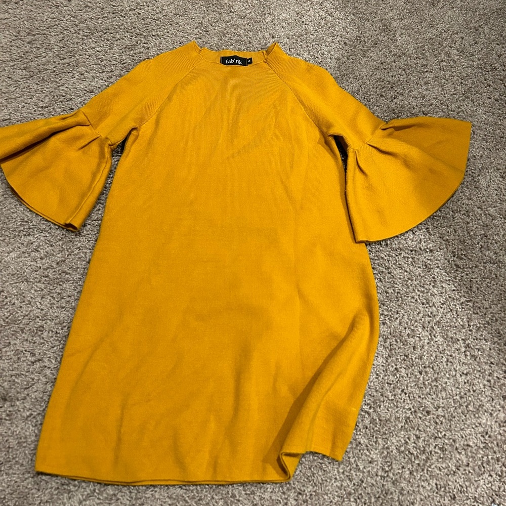 Fab’rik dress - mustard yellow , size small
